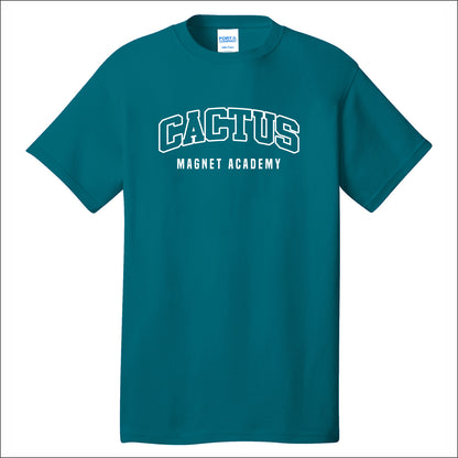 Cactus Magnet Academy Short Sleeve T-shirt - Design A