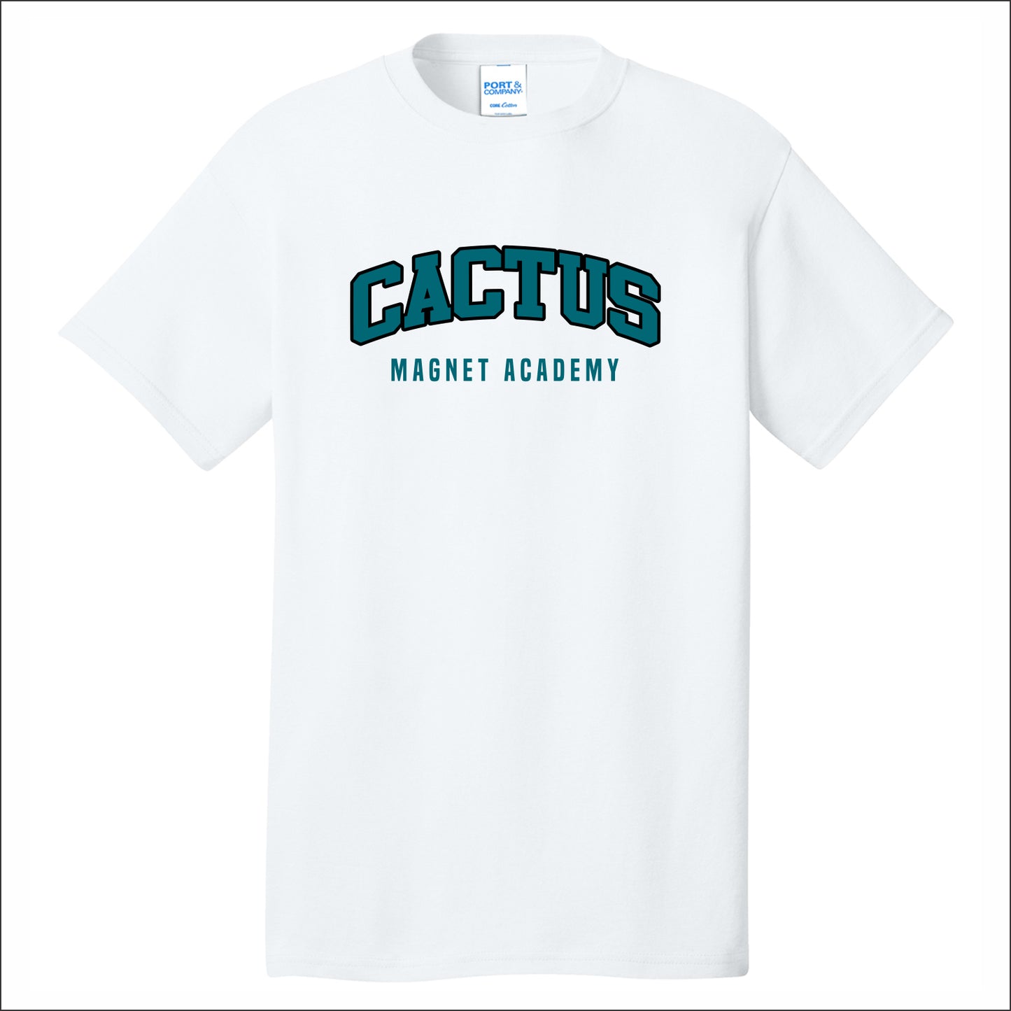 Cactus Magnet Academy Short Sleeve T-shirt - Design A
