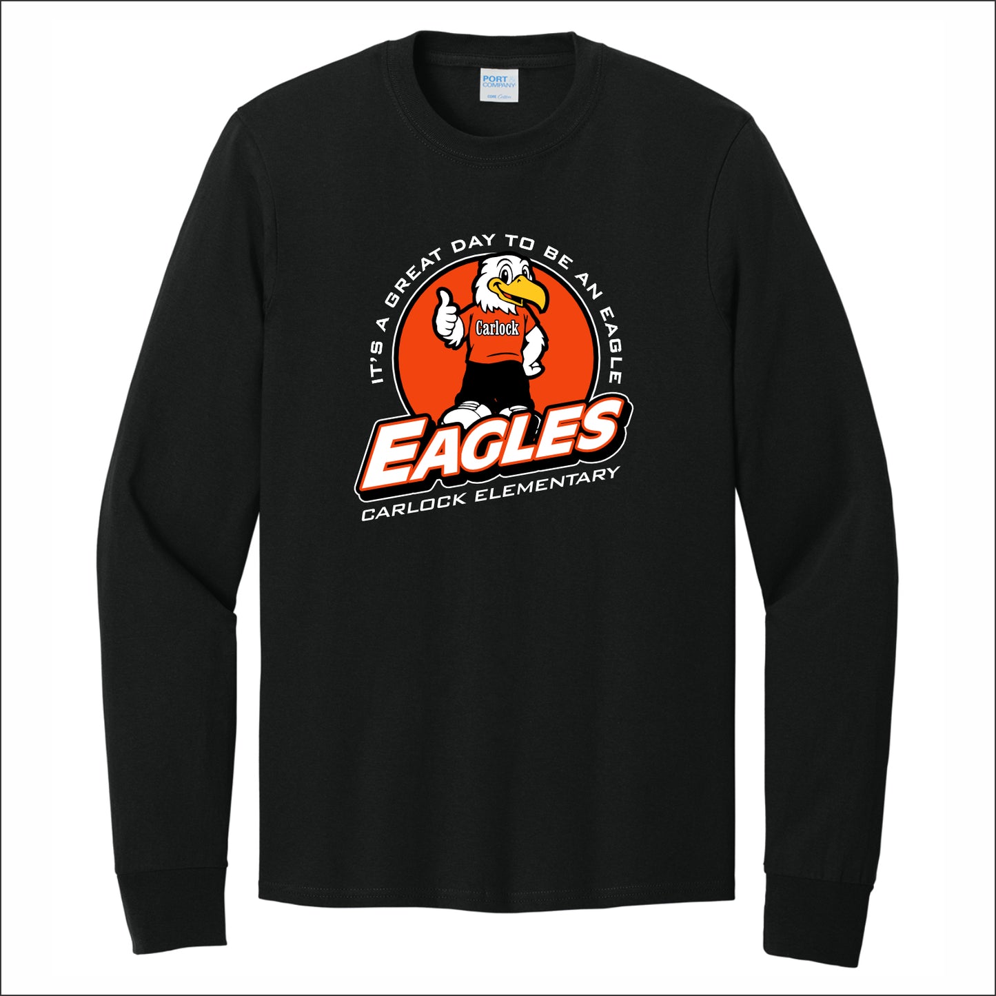 Carlock Elementary Long Sleeve T-shirt - Design A
