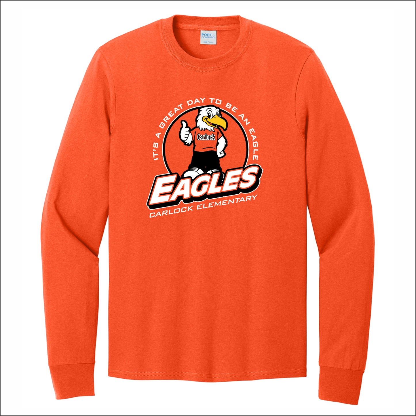 Carlock Elementary Long Sleeve T-shirt - Design A