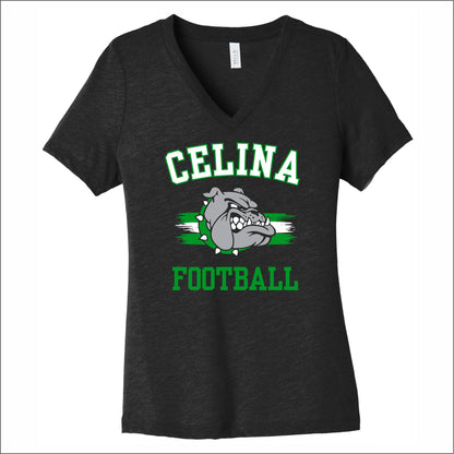 CYF Ladies Relaxed Heather V-Neck Tee - Des. B