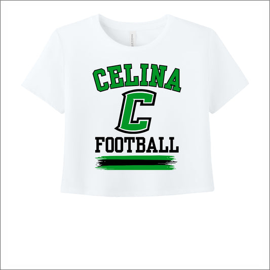 CYF Ladies Flowy Cropped Tee - Des. A