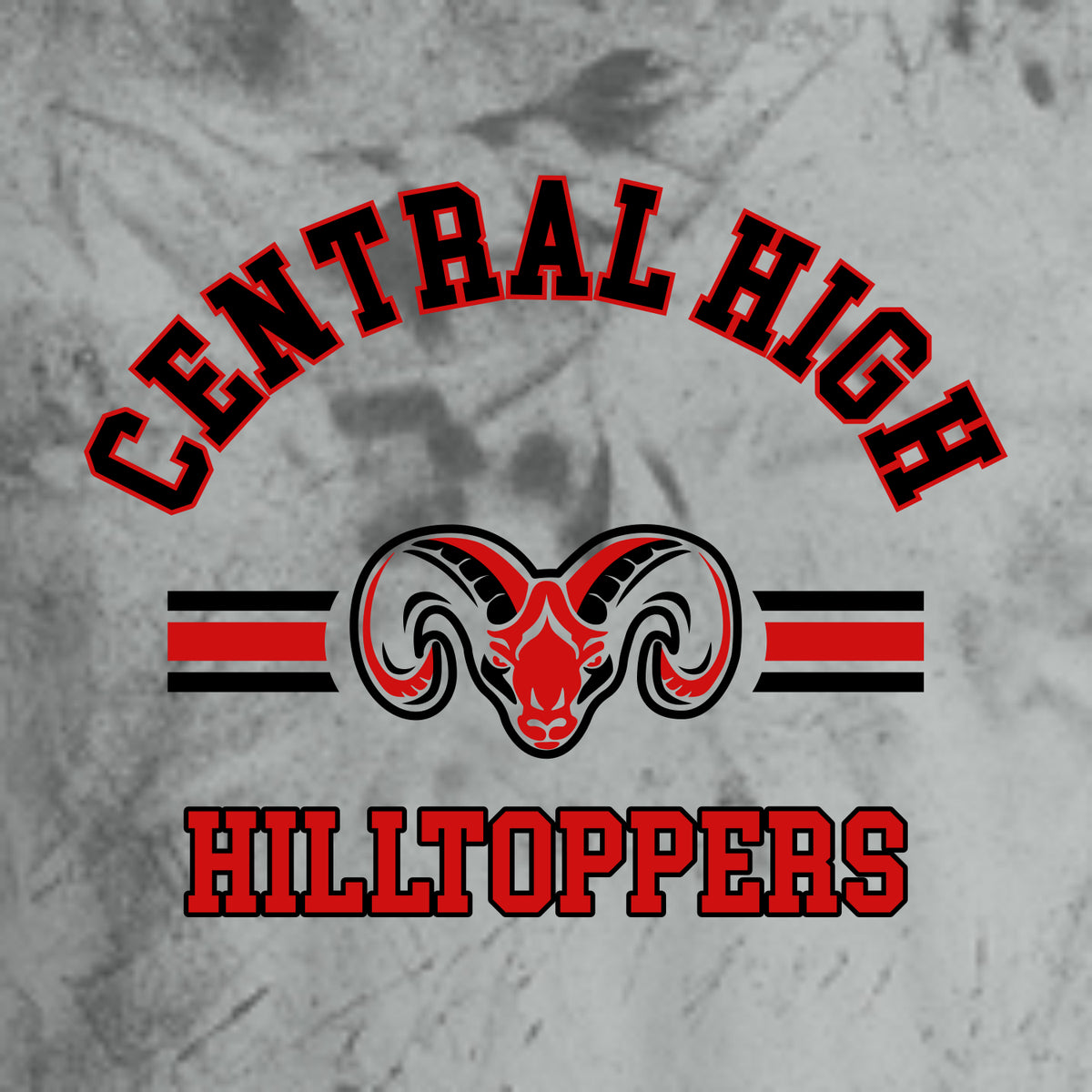 Central High School  Color Blast Short Sleeve T-shirt