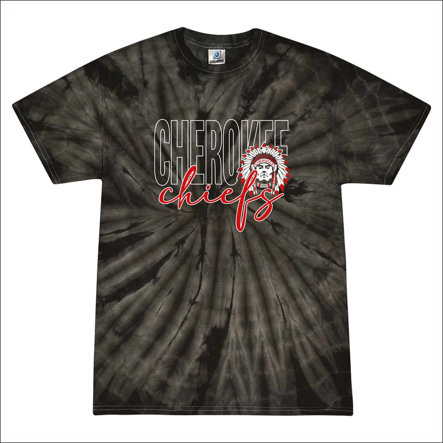 Cherokee HS Multicolor Tie-Dye T-shirt - Design B
