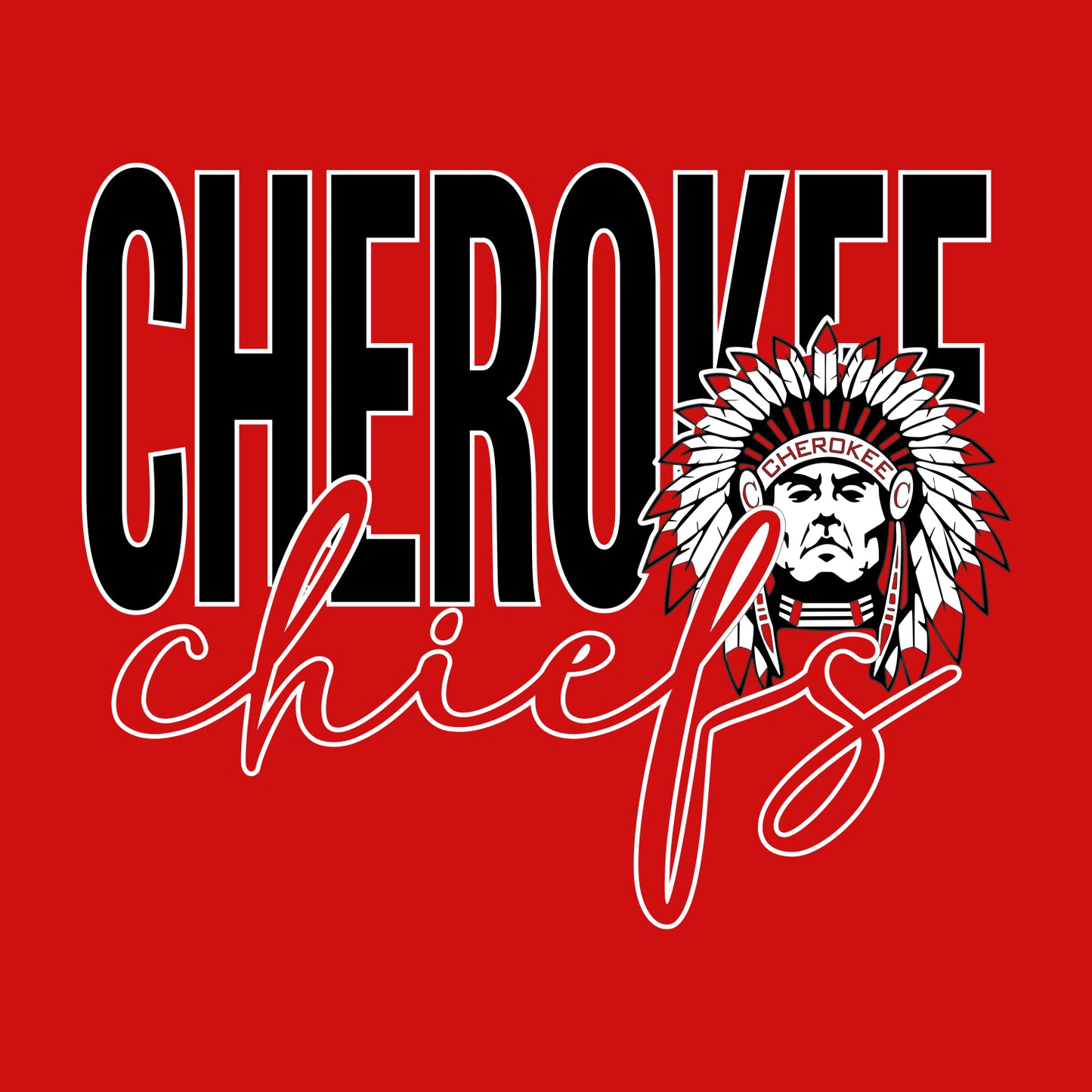 Cherokee HS Crewneck Sweatshirt - Design B