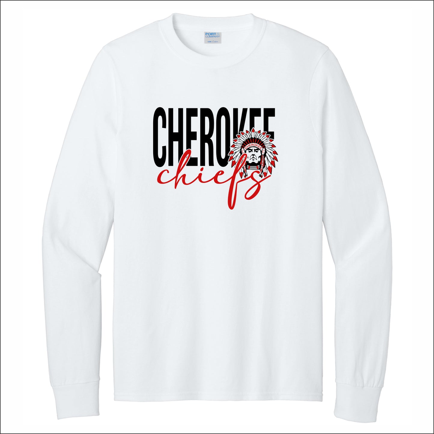 Cherokee HS Long Sleeve T-shirt - Design B