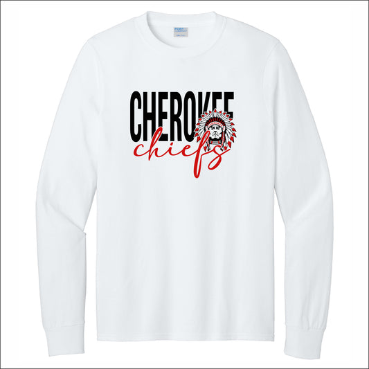 Cherokee HS Long Sleeve T-shirt - Design B