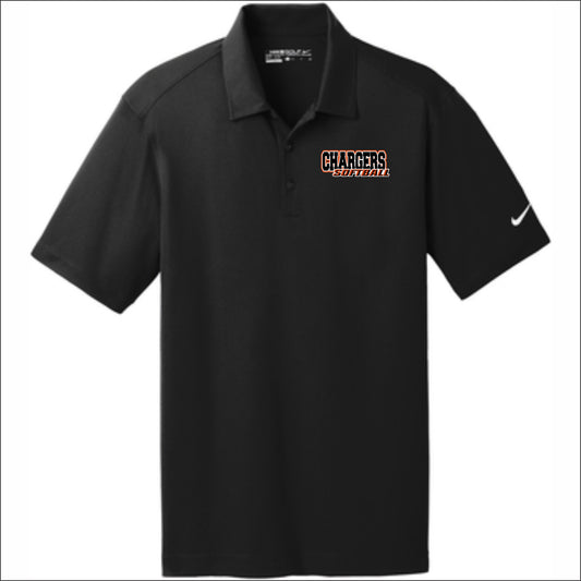 CJHS Softball NIKE Dri-FIT Vertical Mesh Polo