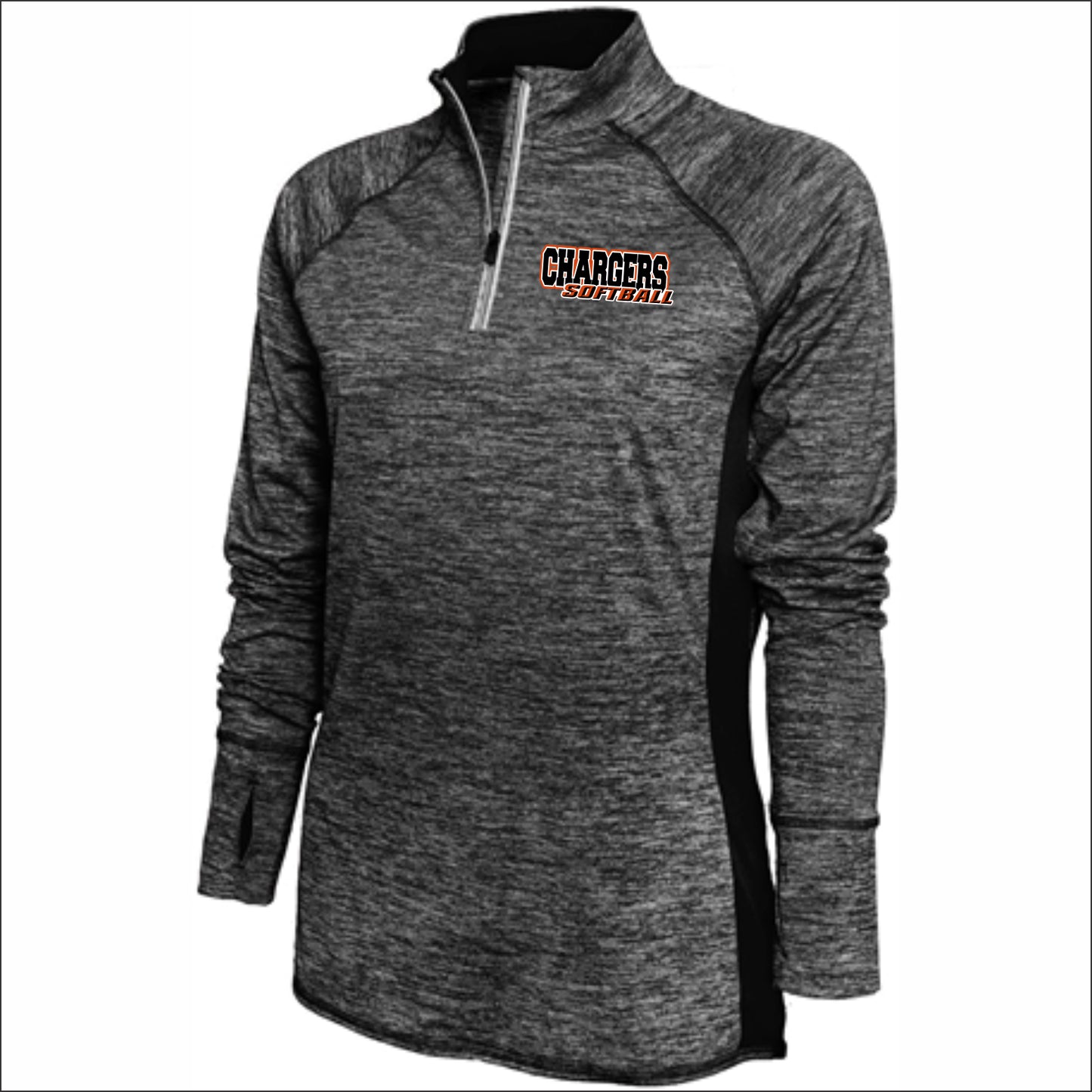 CJHS Softball Ladies Performance 4-Runner Long Sleeve 1/4 Zip