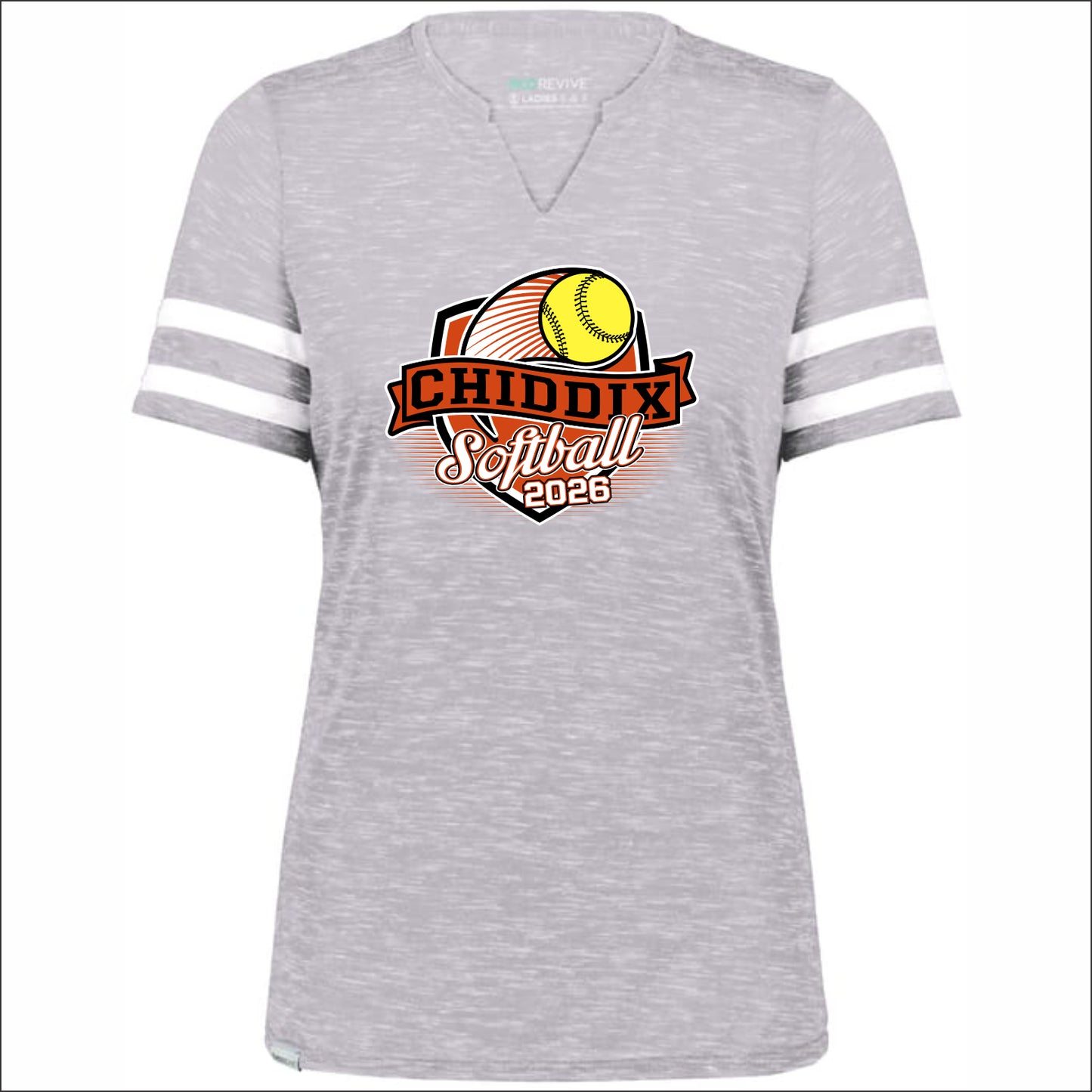 CJHS Softball Ladies Monterey V-Notch Tee