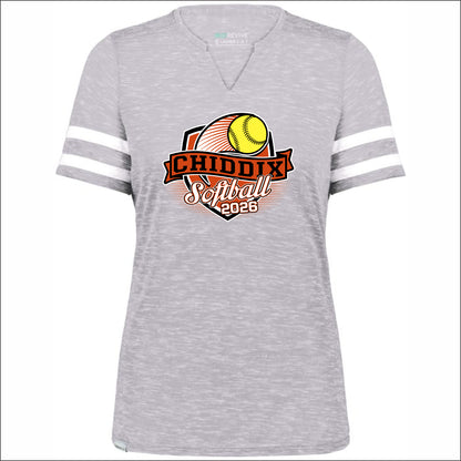 CJHS Softball Ladies Monterey V-Notch Tee