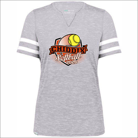 CJHS Softball Ladies Monterey V-Notch Tee