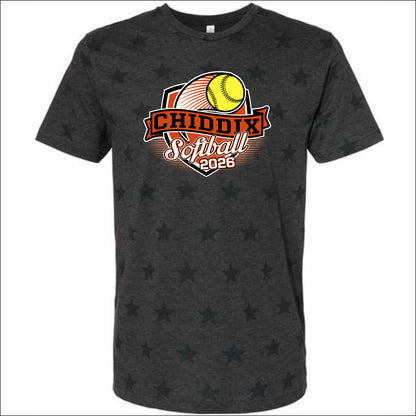 CJHS Softball Star Print Tee