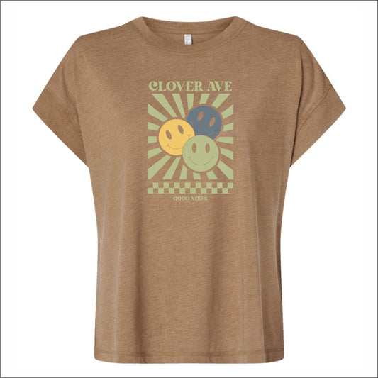 Clover Ave Elementary Ladies Relaxed Vintage Wash T-Shirt