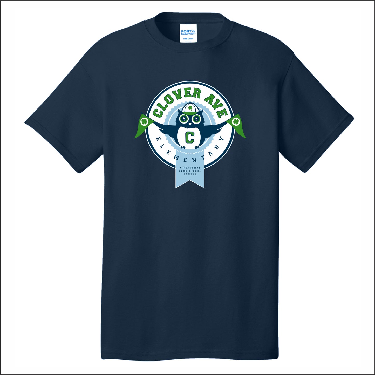 Clover Ave Elementary Short Sleeve T-shirt - Des. A