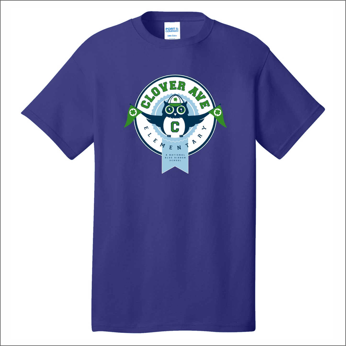 Clover Ave Elementary Short Sleeve T-shirt - Des. A