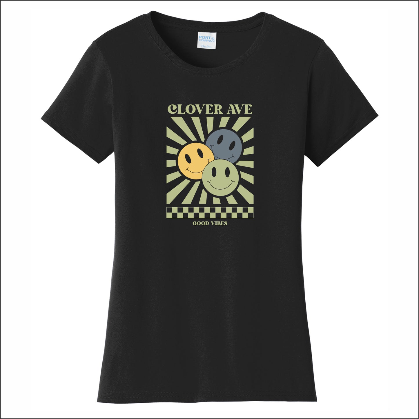 Clover Ave Elementary Ladies Fan Favorite Tee - Des. B