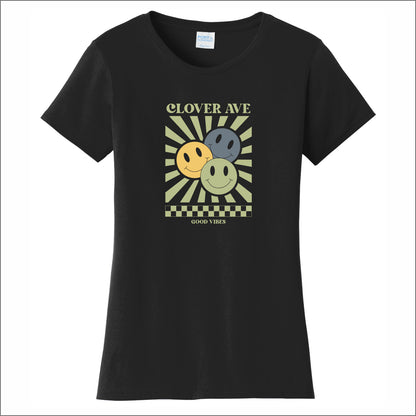Clover Ave Elementary Ladies Fan Favorite Tee - Des. B