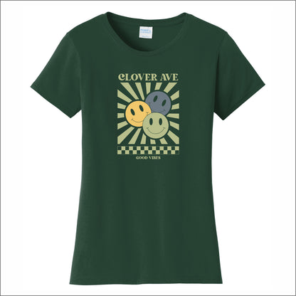 Clover Ave Elementary Ladies Fan Favorite Tee - Des. B