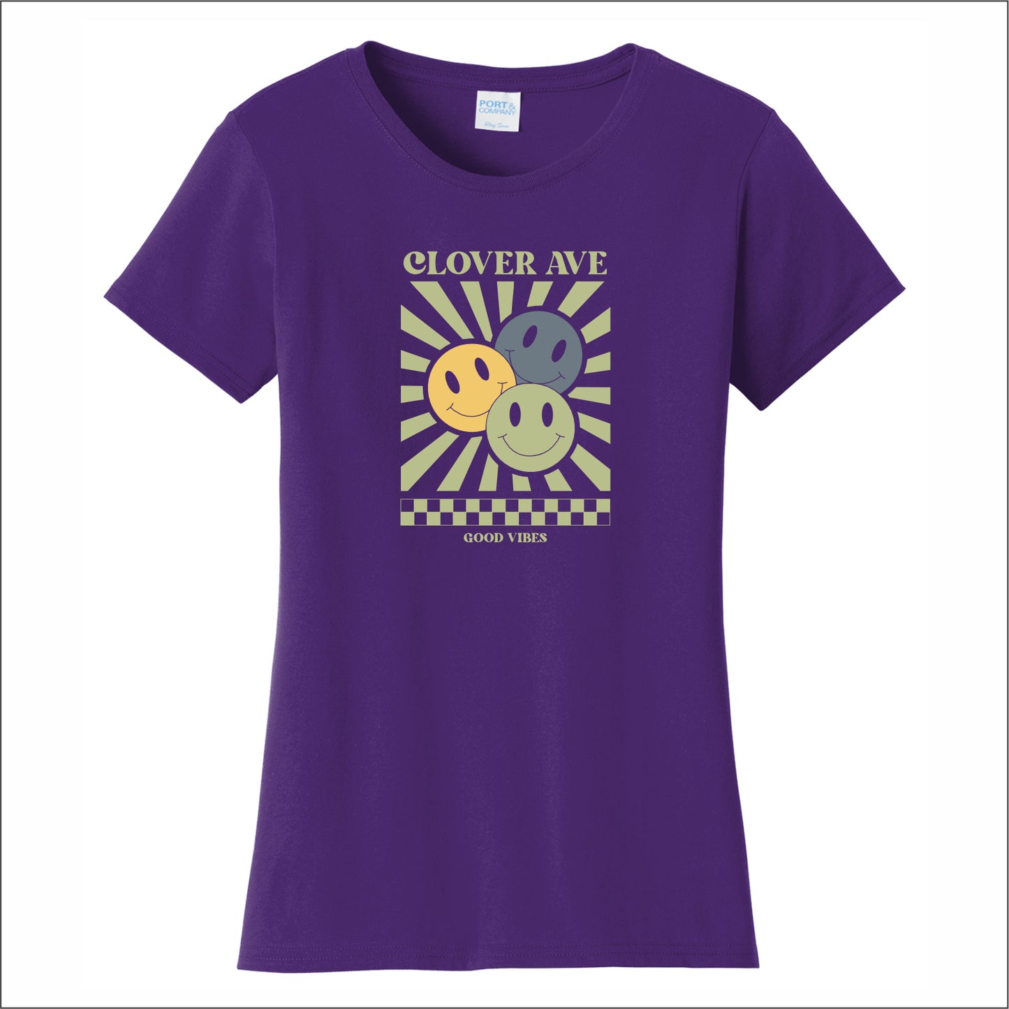 Clover Ave Elementary Ladies Fan Favorite Tee - Des. B