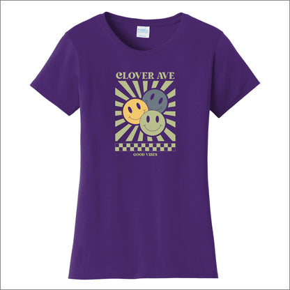 Clover Ave Elementary Ladies Fan Favorite Tee - Des. B