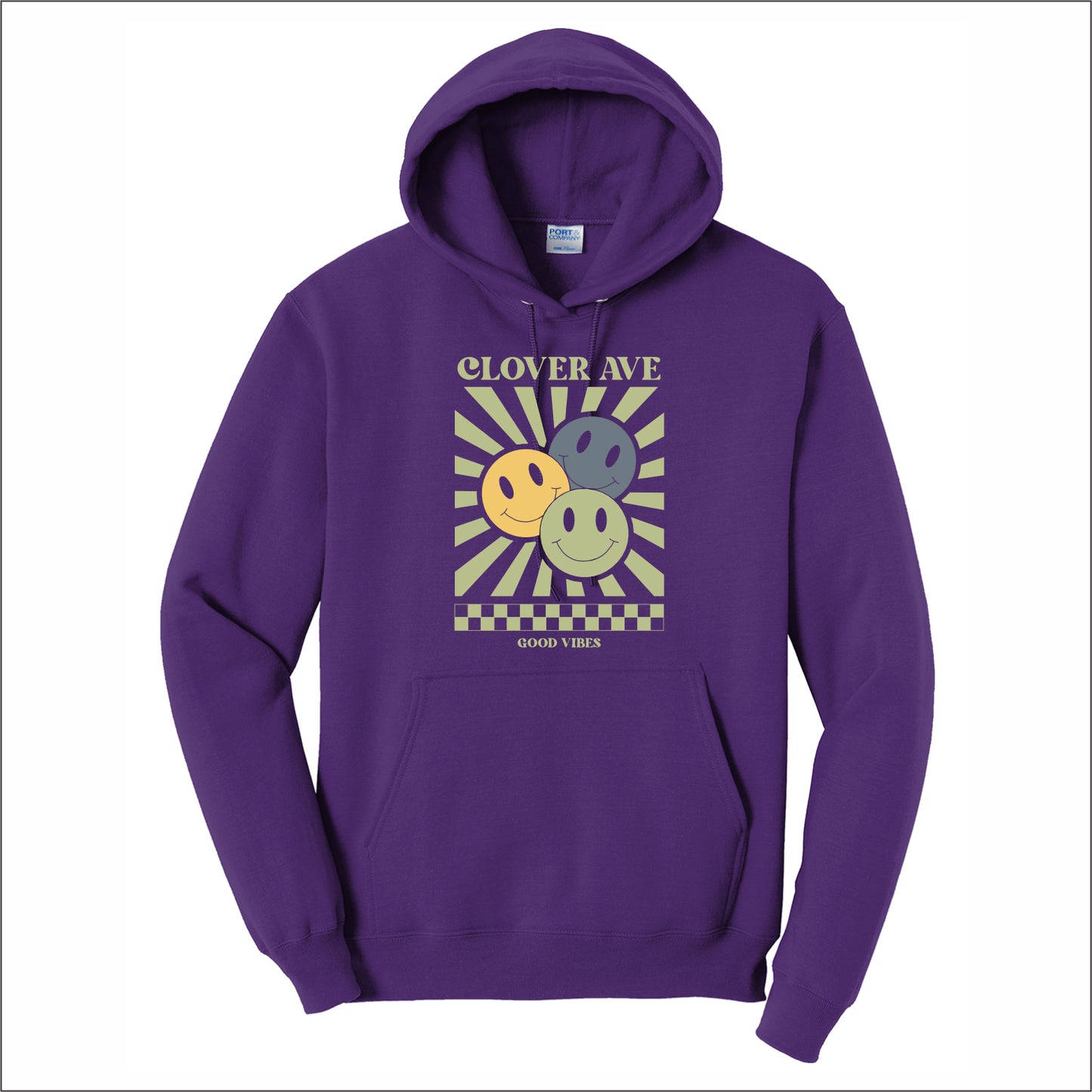 Clover Ave Elementary Hooded Sweatshirt - Des. B