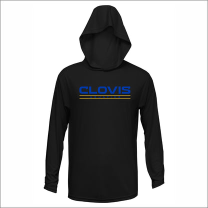 Clovis HS Aquatics Performance Hooded Long Sleeve T
