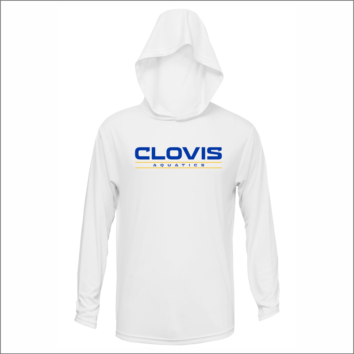 Clovis HS Aquatics Performance Hooded Long Sleeve T