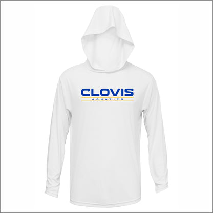 Clovis HS Aquatics Performance Hooded Long Sleeve T