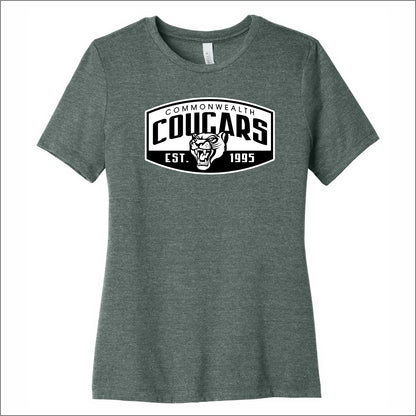 Commonwealth Academy Ladies Heathered Relaxed Jersey Tee - Des. B