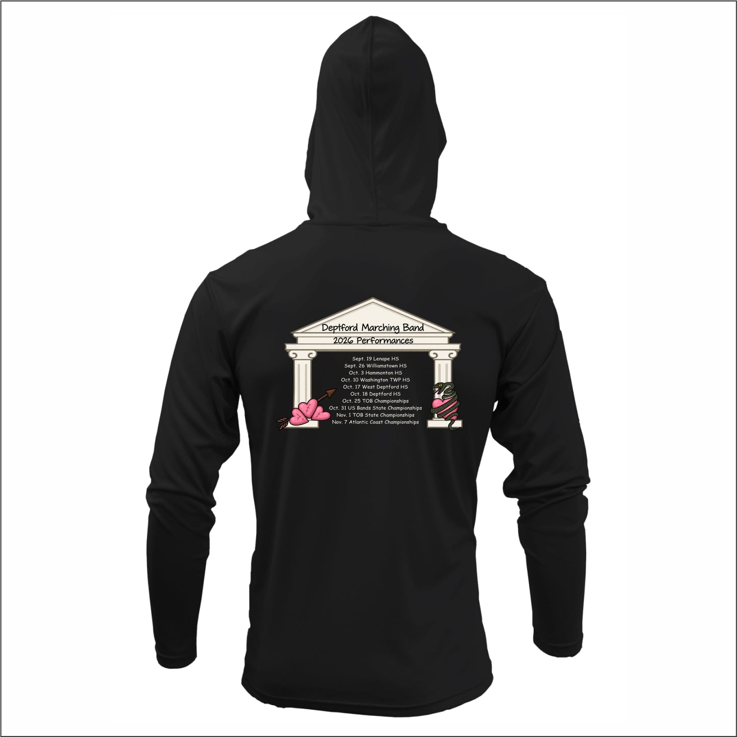 Deptford Band SHOW Performance Hooded Long Sleeve T
