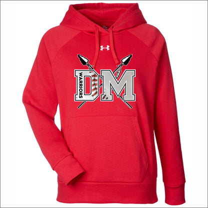 Dee-Mack Warriors Ladies Under Armour Rival Fleece Hooded Sweatshirt