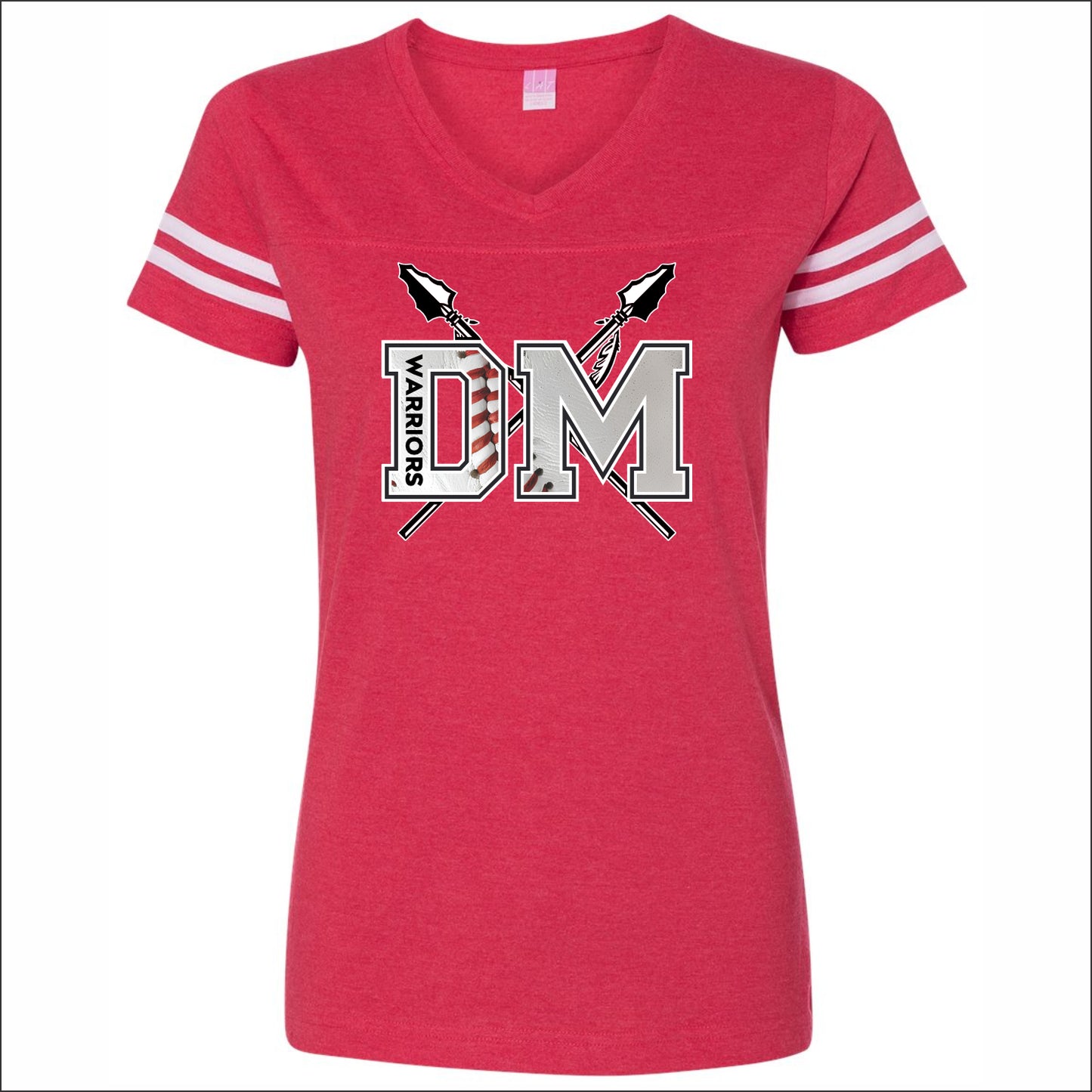 Dee-Mack Warriors Ladies Vintage Football Tee