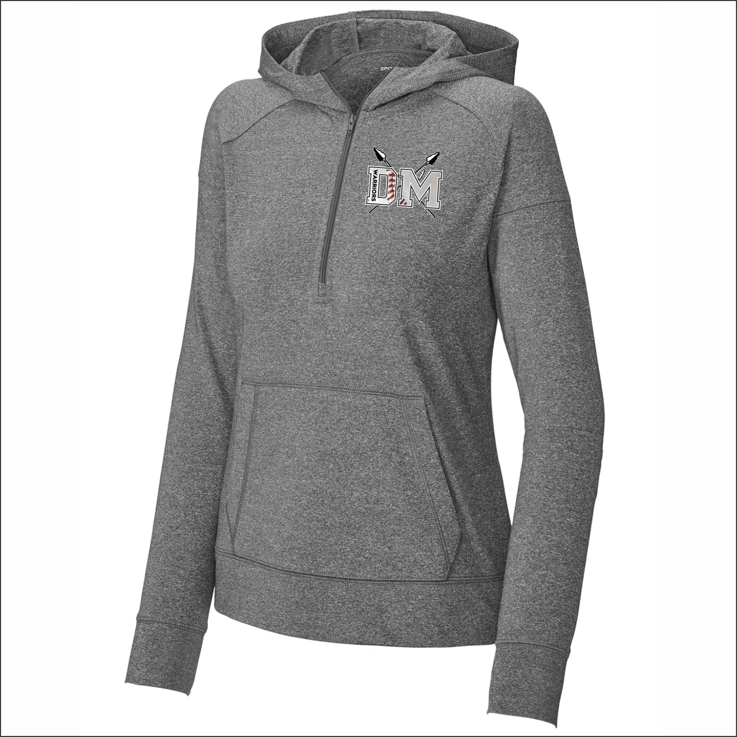 Dee-Mack Warriors Ladies Stretch 1/2 Zip Hoodie