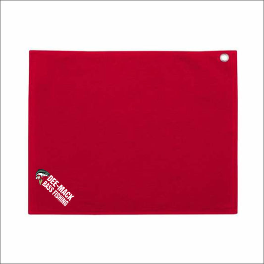 DMHS Bass Fishing Velour Hemmed Towel with Grommet & Hook