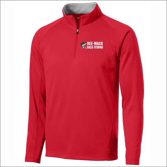 DMHS Bass Fishing Sport-Wick Fleece 1/4 Zip Pullover