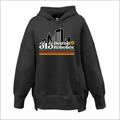 Detroit 313 Robotics Ladies Soft Sponge Oversized Hoodie - Des. A