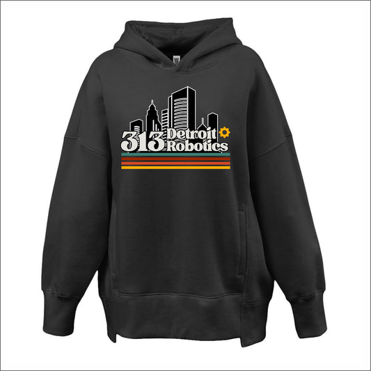 Detroit 313 Robotics Ladies Soft Sponge Oversized Hoodie - Des. A
