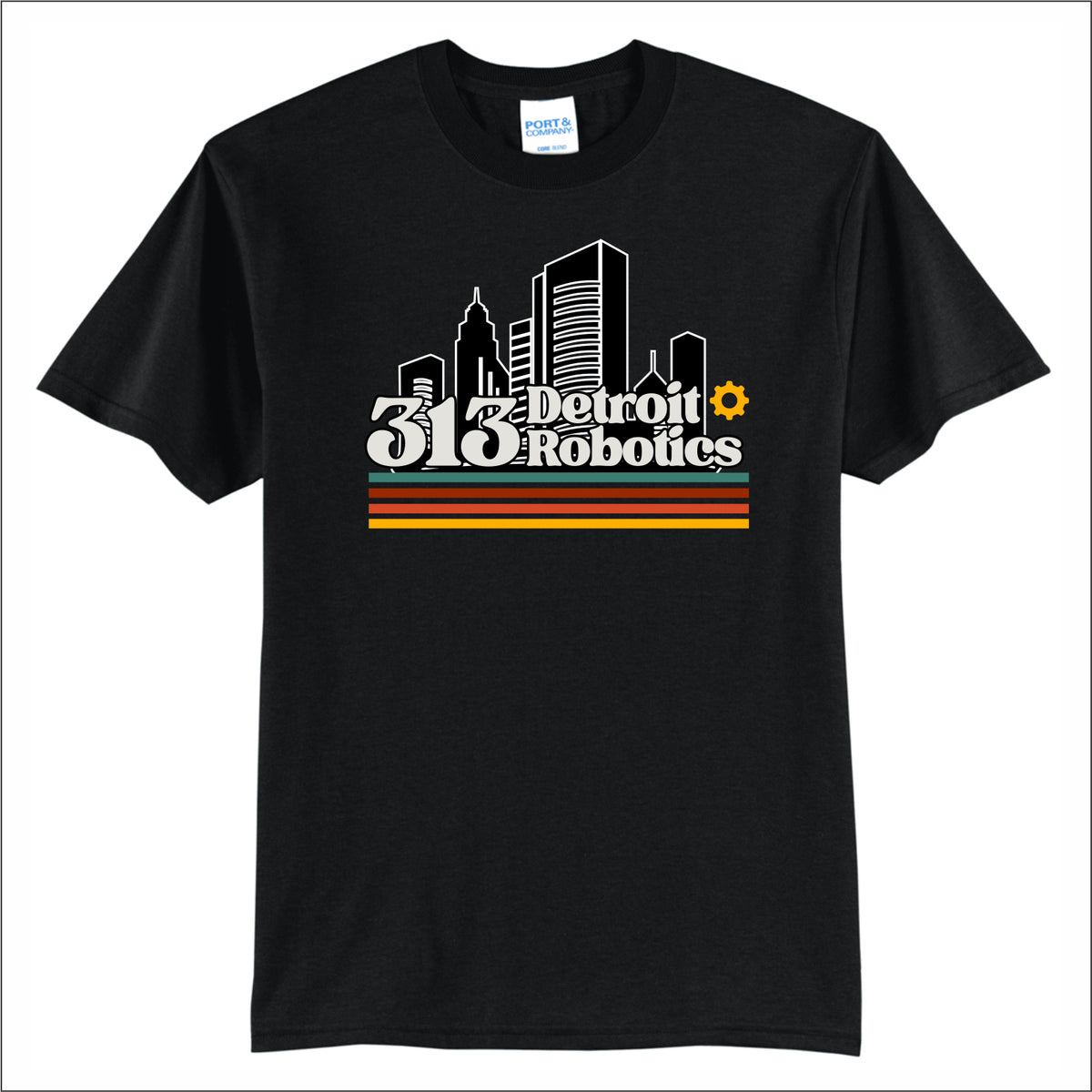 Detroit 313 Robotics 50/50 Short Sleeve T-shirt - Des. A