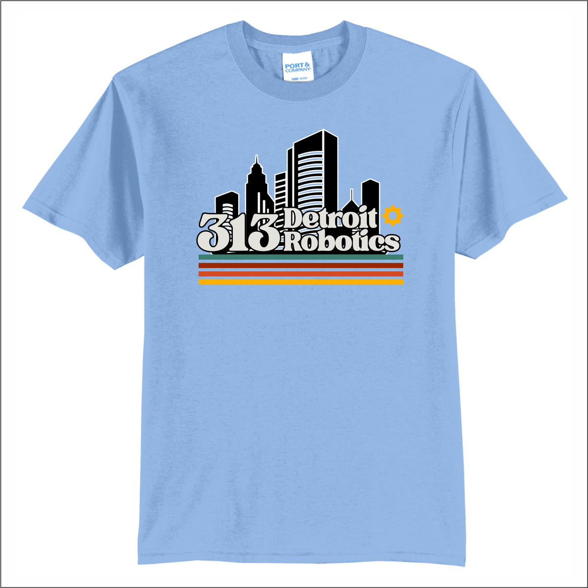 Detroit 313 Robotics 50/50 Short Sleeve T-shirt - Des. A