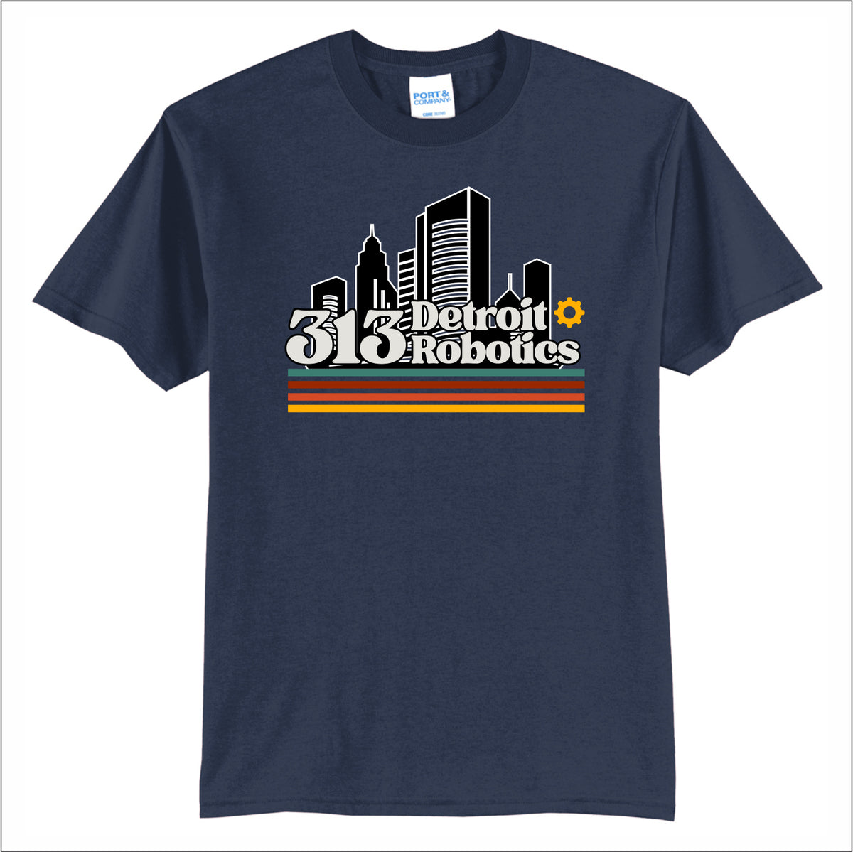 Detroit 313 Robotics 50/50 Short Sleeve T-shirt - Des. A