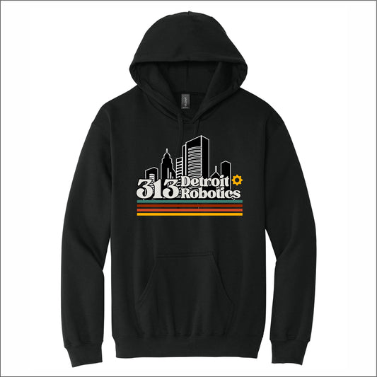 Detroit 313 Robotics Softstyle Hooded Sweatshirt - Des. A