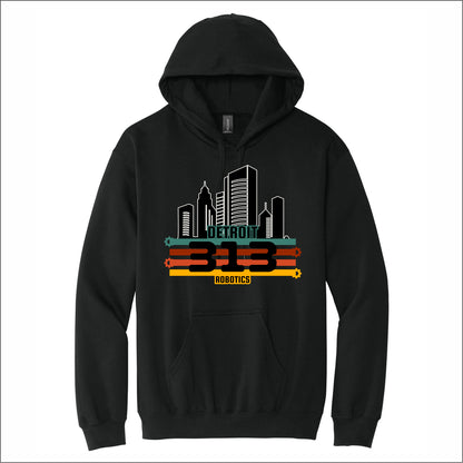 Detroit 313 Robotics Softstyle Hooded Sweatshirt - Des. B