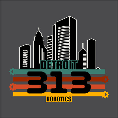 Detroit 313 Robotics 50/50 Short Sleeve T-shirt - Des. B