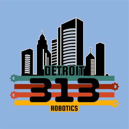 Detroit 313 Robotics 50/50 Short Sleeve T-shirt - Des. B