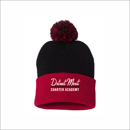Detroit Merit Charter Knit Pom Beanie