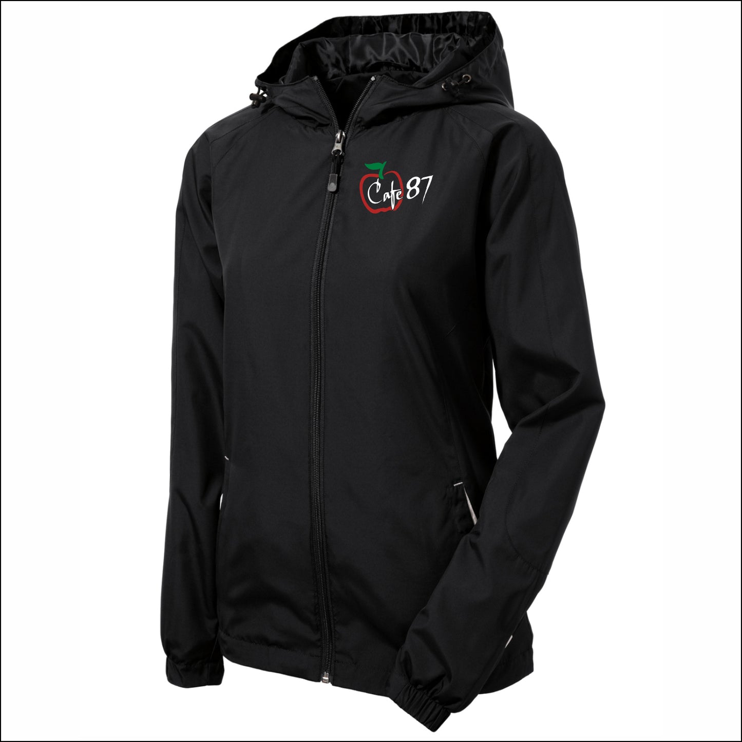 District 87 Cafe Ladies Colorblock Hooded Jacket