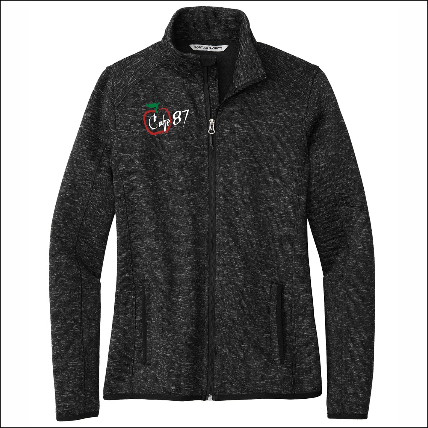 District 87 Cafe Ladies Sweater Fleece Jacket