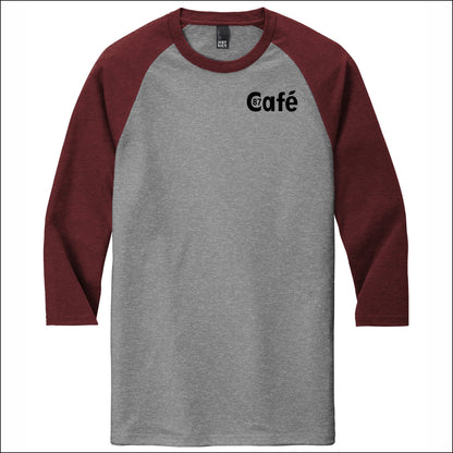 District 87 Cafe Tri-Blend 3/4 Sleeve Raglan Tee