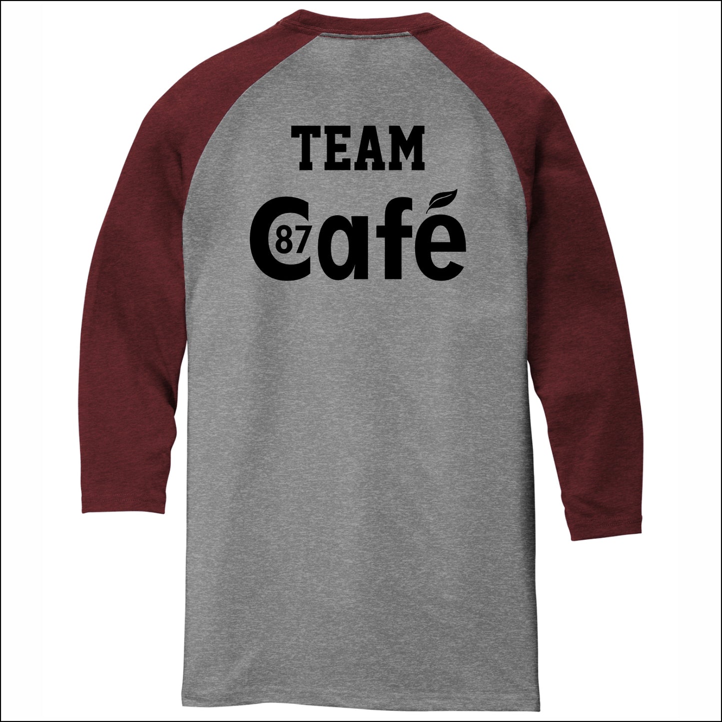 District 87 Cafe Tri-Blend 3/4 Sleeve Raglan Tee